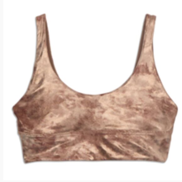 lululemon athletica Other - EUC [lululemon] Align Reversible Sparkly Brown Shine Sports Bra Women's Size 6